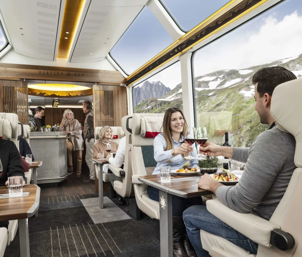 Glacier Express interiér