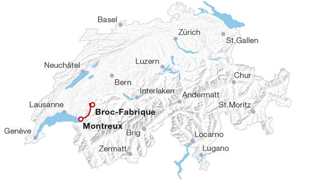 Čokoládový vlak trasa