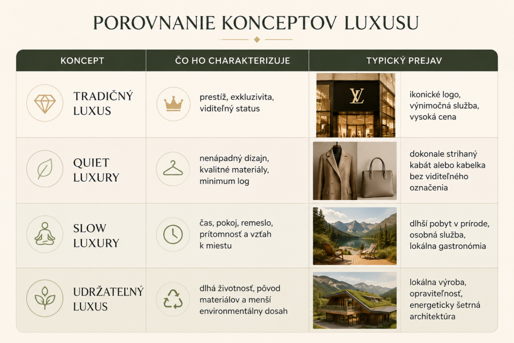 Porovnanie konceptov luxusu
