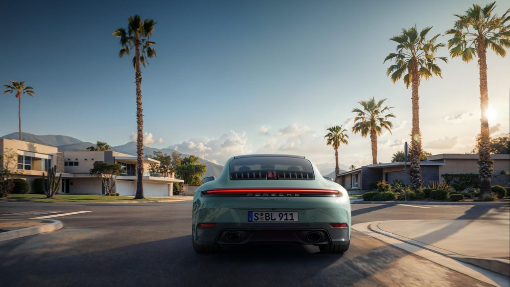 Porsche 911 a palmy