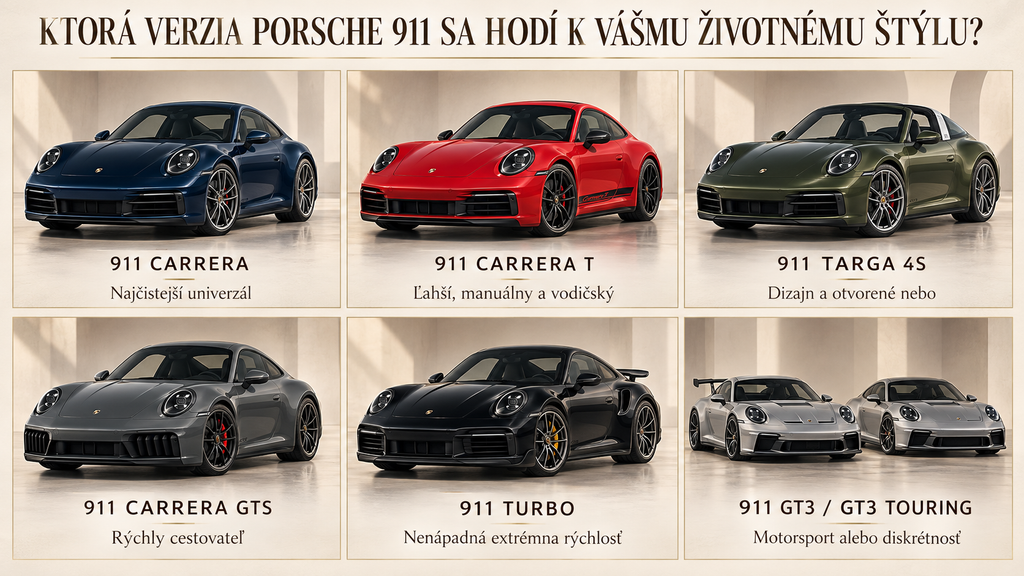 Verzie Porsche 911