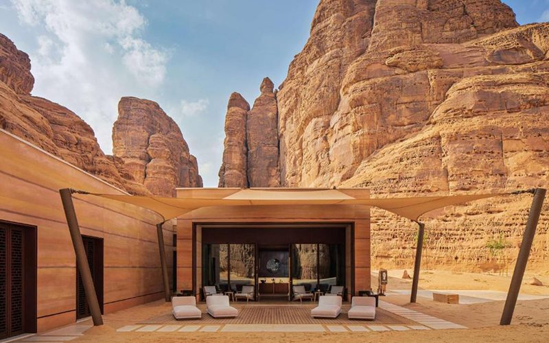Banyan Tree AlUla, luxusný 5-hviezdičkový hotel v údolí Ashar v Saudskej Arábii.